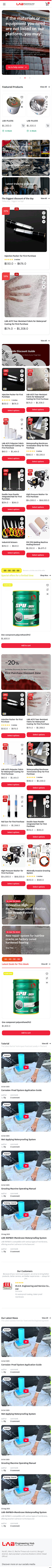 LAB电商独立站 手机端预览图